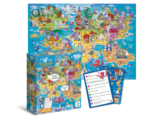 Дитячий пазл Шукай та знаходь "Світ пінгвінів" 300670, 100 елементів