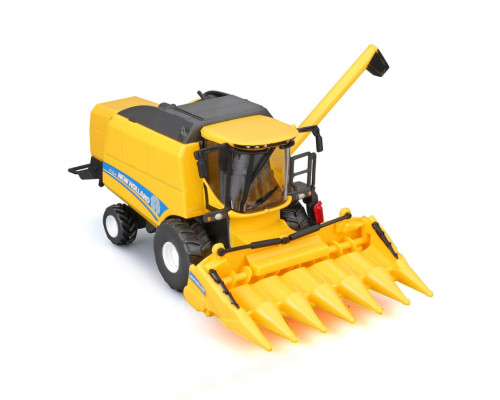 Автомодель комбайн Зерносборный "New Holland TC5.90" Bburago 18-31722 (1:24)
