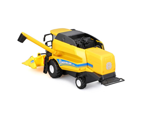 Автомодель комбайн Зерносборный "New Holland TC5.90" Bburago 18-31722 (1:24)
