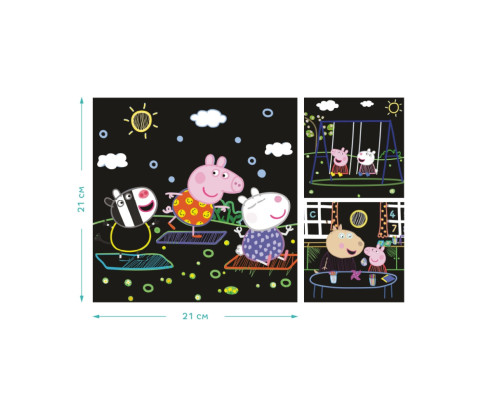 Набір гравюр Peppa Pig "Гра з друзями" Dodo 200186