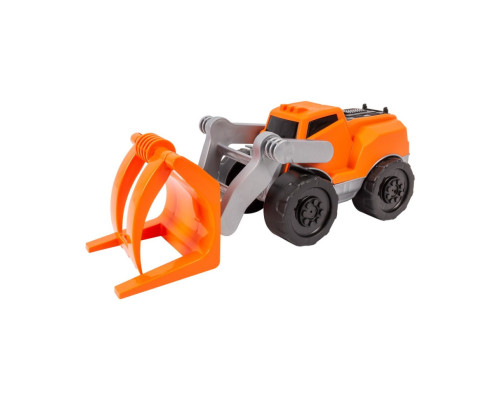 Детская автомодель Погрузчик ТехноК 8577TXK с манипулятором Оранжевый