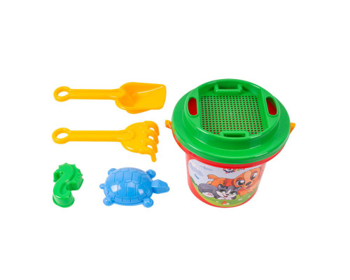 Дитячий ігровий "Набір пісочний Б" 1189TXK(Red) лопатка та грабельки