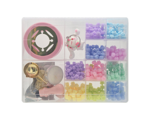 Набір для творчості "Сургучний штамп" C712-5-8, 10 кольорів