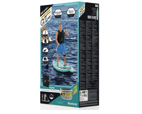 SUP борд 65347, 320 x 79 x 12 см, доска, весло, ручной насос, сумка