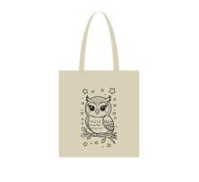 Екосумка для покупок "Сова" Сумка-шоппер 190CCT-3, 38 x 42 см (190г/м2)