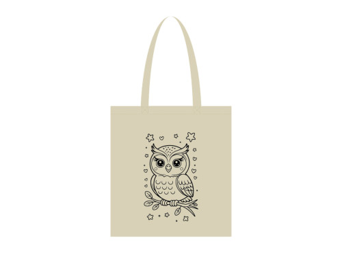 Экосумка для покупок "Сова" Сумка-шоппер 190CCT-3, 38 x 42 см (190г/м2)