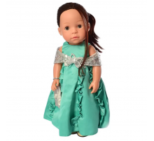 Интерактивная кукла в платье M 5414-15-2  с изучением стран и цифр Turquoise