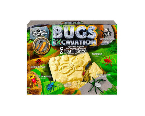 Дитячий набір для проведення розкопок "Bugs Excavation" Жуки Danko Toys BEX-01U Укр BEX-01-05U