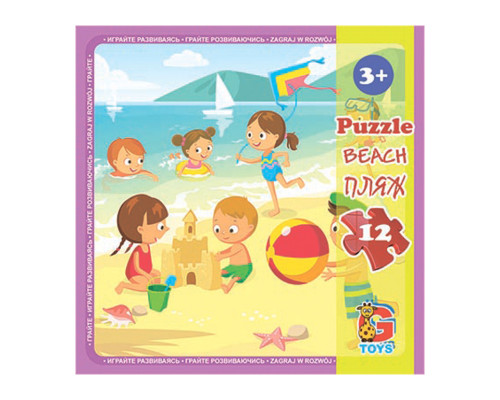 Пазлы детские "Детская площадка" LX04, 12 элементов