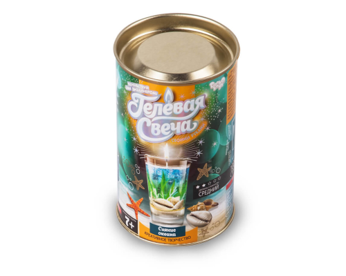 Гелева свічка своїми руками GS-01 в тубусі  Сяйво океану