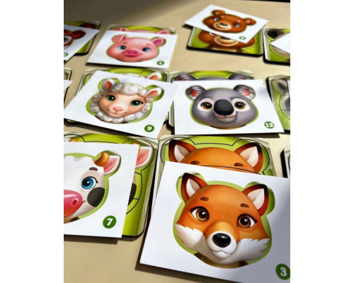 Деревянный пазл-вкладыш "Собери животных" Ubumblebees (ПСФ134) PSF134, 39 деталей