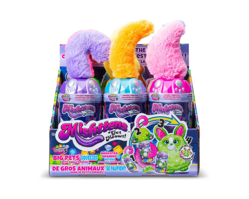 М’яка іграшка-сюрприз "Звірятко в банці" Misfittens 03962 серії "Gemstones" в асортименті