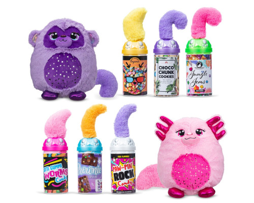 М’яка іграшка-сюрприз "Звірятко в банці" Misfittens 03962 серії "Gemstones" в асортименті