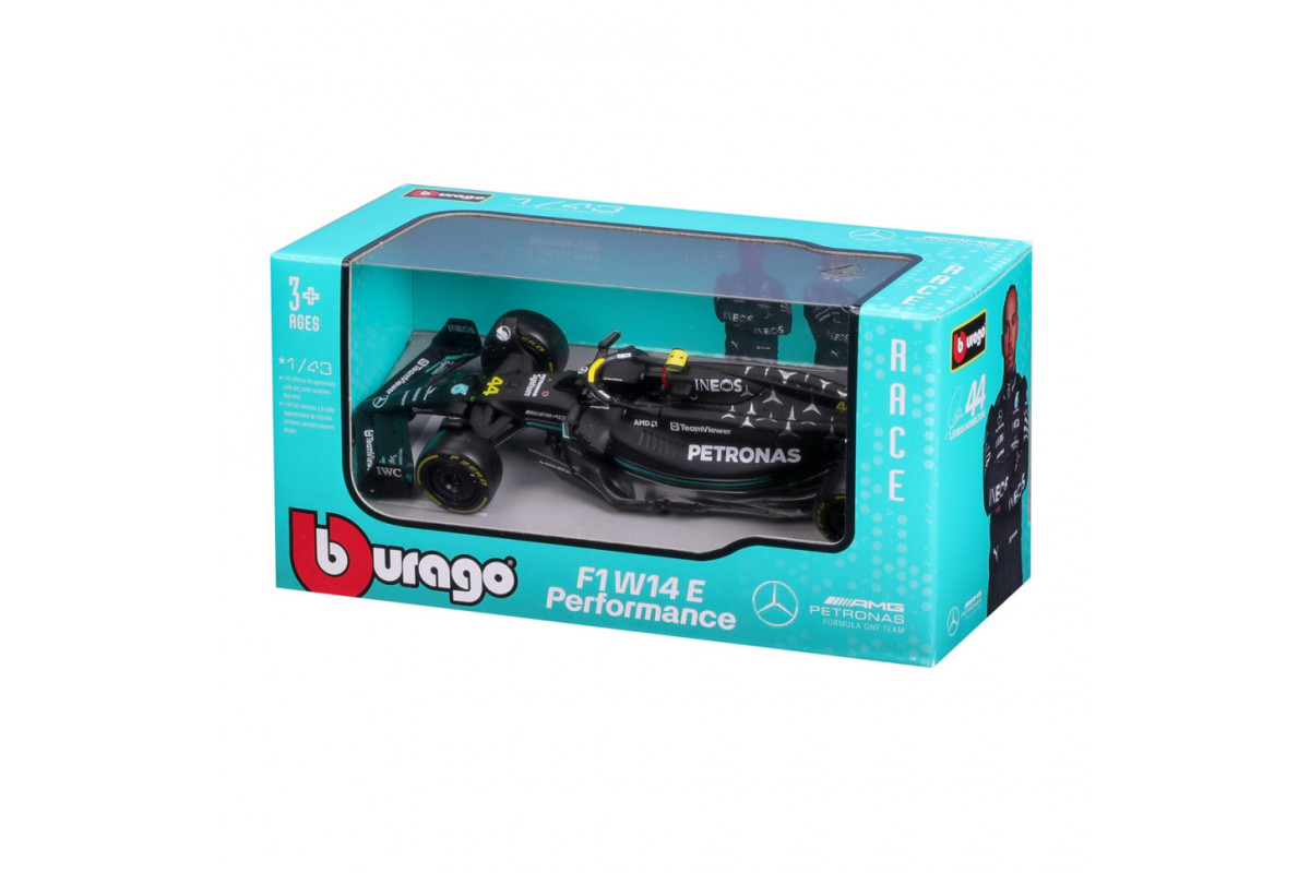 Коллекционная автомодель "Mercedes-AMG F1 W14 E Performance (2023)" Bburago 18-38080, 1:43 масштаб Коллекционная автомодель "Mercedes-AMG F1 W14 E Performance (2023)" Bburago 18-38080, 1:43 масштаб