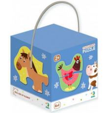 Детский пазл Домашние животные DoDo 300152, 2-3-4 элемента