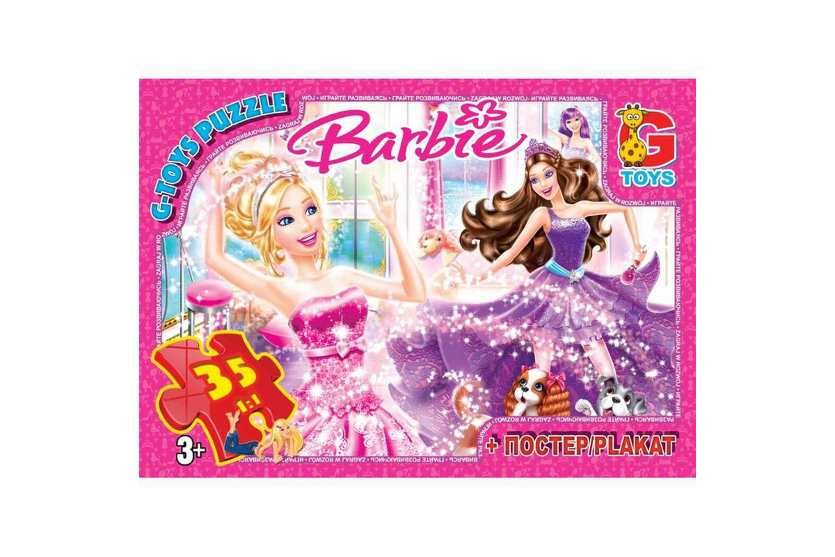 Дитячий пазл "Barbie" BA001 плакат 35 елементів Дитячий пазл "Barbie" BA001 плакат 35 елементів