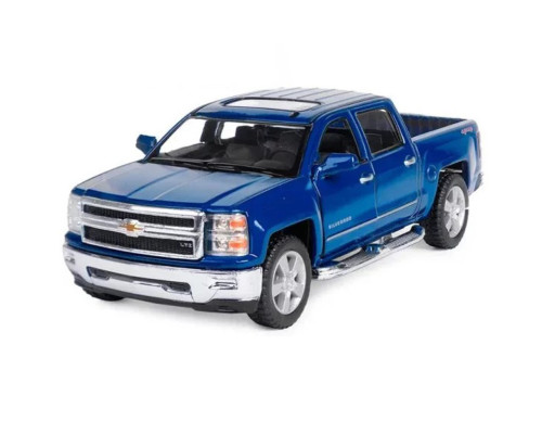 Колекційна машинка "Chevrolet Silverado 2014" KT5381W(Blue) масштаб 1:42