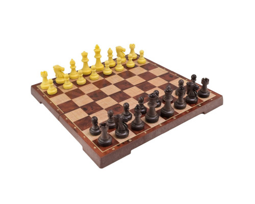 Набор настольных игр "Магнитные шахматы, шашки" 2 в 1 2458, 30,5х30,5х2 см