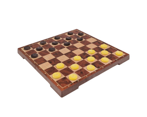 Набор настольных игр "Магнитные шахматы, шашки" 2 в 1 2458, 30,5х30,5х2 см