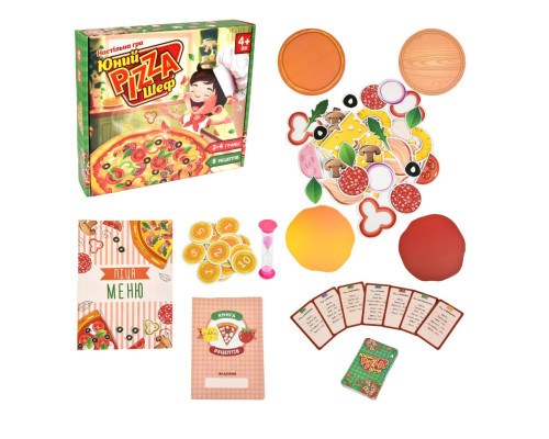 Настольная игра Юный Pizza Шеф 30781 ингредиенты для пиццы 6 рецептов