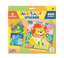 Детский набор для творчества мозаика "Зоопарк" 300896 со стикерами
