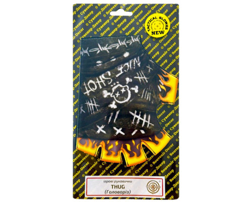 Ігрові рукавички "THUG" GLO-Th принт Головоріз, із STANDOFF 2