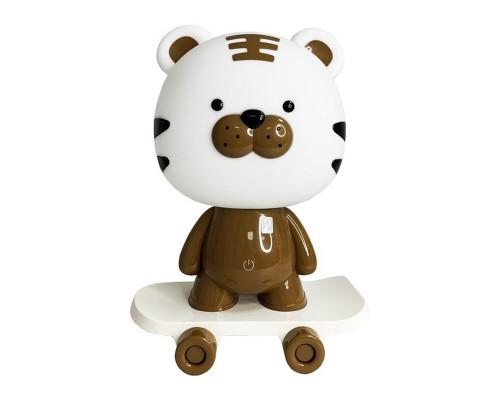 Нічник дитячий «Тигр на скейті» MGZ-1408(Brown) мережевий, живлення від USB