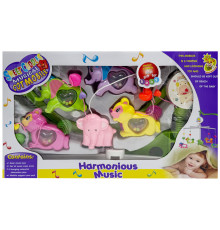 Музичний мобіль на ліжечко "Harmonious music" M 1245-30B U/R, з заводним механізмом
