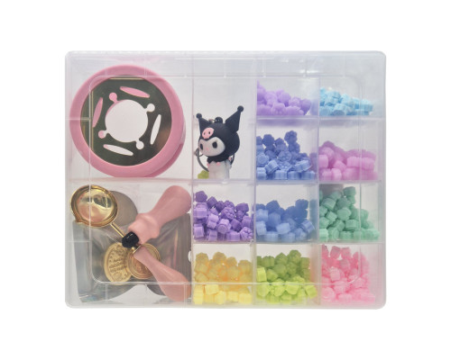 Набір для творчості "Сургучний штамп" C712-5-9, 10 кольорів