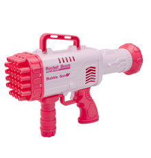 Генератор мильних бульбашок Бластер 009(Pink) 1 ємність з мильною рідиною та тарілочка