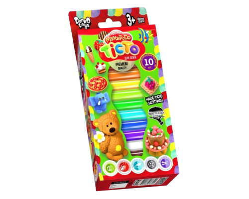 Комплект творчості Тісто для ліплення "Master Do" Danko Toys TMD-02-02 10 кольорів УКР