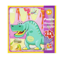Пазли дитячі "Динозаври" LD01, 12 елементів