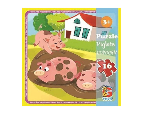 Пазли дитячі "Ферма" LA03, 16 елементів
