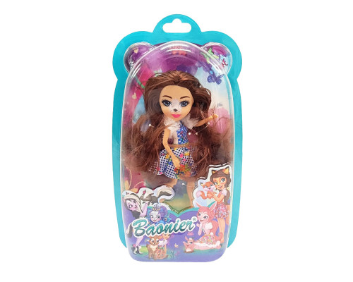 Дитяча іграшкова Лялька "Baobier" JJ8572-15(Brown) 15 см, шарнірна