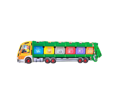 Настольная развивающая игра "Сортировка мусора: мусоровоз" Ubumblebees (ПСФ129) PSF129 комодик