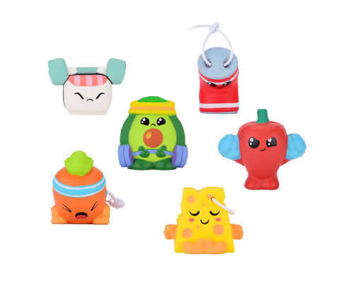 Сквіш іграшка-сюрприз "Спортивні смаколики" 13/SC24, 6 героїв