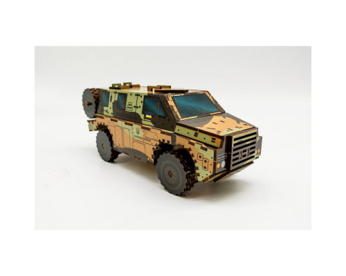 Дерев'яний 3D конструктор "Бушмастер" 139-0209, 139 деталей