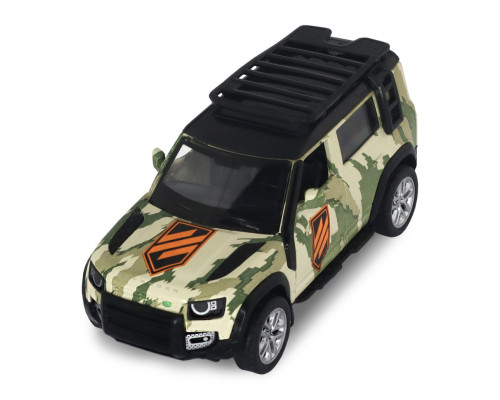 Автомодель серии "Шевроны Героев" Land Rover Defender 110 "3 ОШБр" TechnoDrive 250363M2 масштаб 1:39