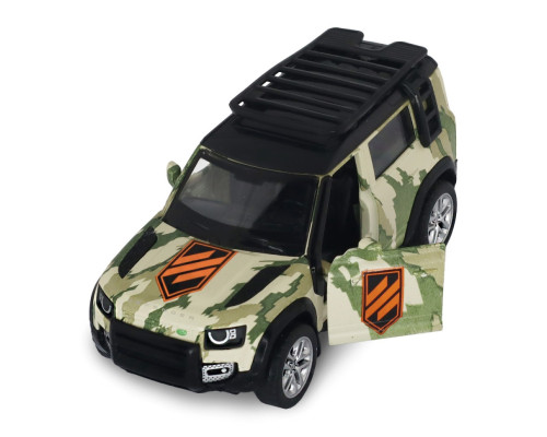 Автомодель серии "Шевроны Героев" Land Rover Defender 110 "3 ОШБр" TechnoDrive 250363M2 масштаб 1:39