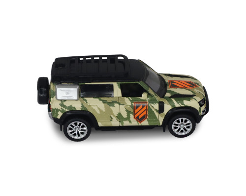 Автомодель серии "Шевроны Героев" Land Rover Defender 110 "3 ОШБр" TechnoDrive 250363M2 масштаб 1:39