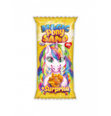 Набір для творчості "Кінетичний пісок "Magic Pony Sand" MPS-01-01, 150 г  Жовтий