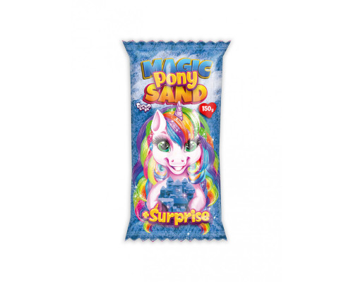 Набір для творчості "Кінетичний пісок "Magic Pony Sand" MPS-01-01, 150 г  Синій