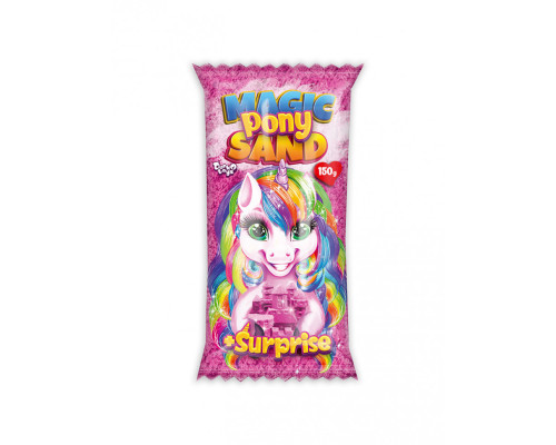Набір для творчості "Кінетичний пісок "Magic Pony Sand" MPS-01-01, 150 г  Рожевий