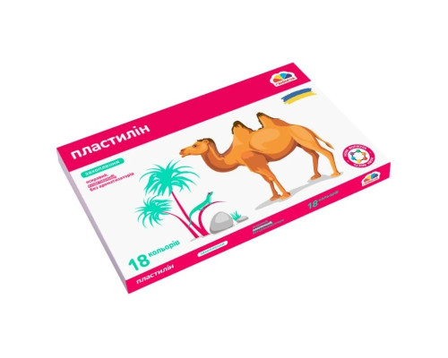 Набір для ліплення пластилін "Захоплення" 200315, 18 кольорів