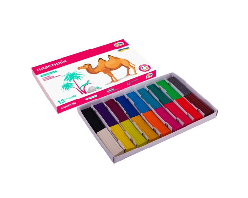 Набір для ліплення пластилін "Захоплення" 200315, 18 кольорів