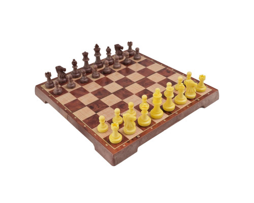 Набор настольных игр "Магнитные шахматы, шашки" 2 в 1 2258, 24х24х2,5 см