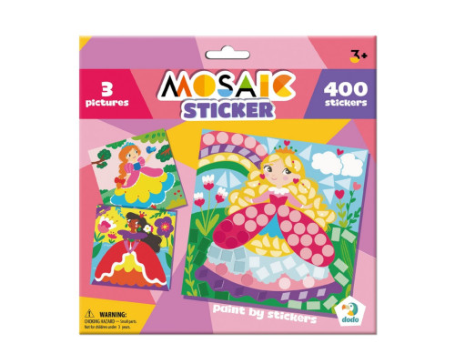 Детский набор для творчества мозаика "Принцессы" 300897 со стикерами