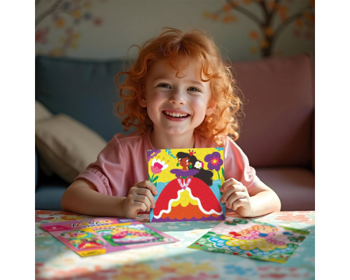 Детский набор для творчества мозаика "Принцессы" 300897 со стикерами