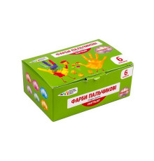 Дитячі пальчикові фарби "Перламутр" 322074/Cr 6 кольорів по 40 мл