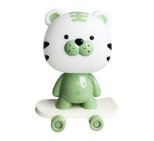 Нічник дитячий «Тигр на скейті» MGZ-1408(Green) мережевий, живлення від USB